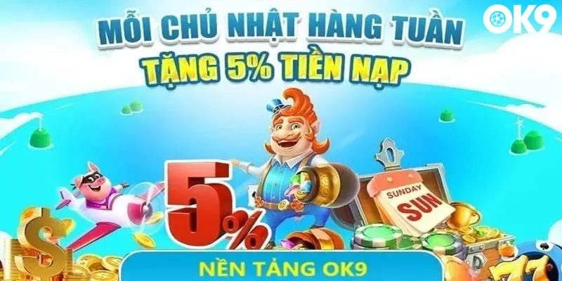 Những nơi nhận khuyến mãi 5% nạp đầu